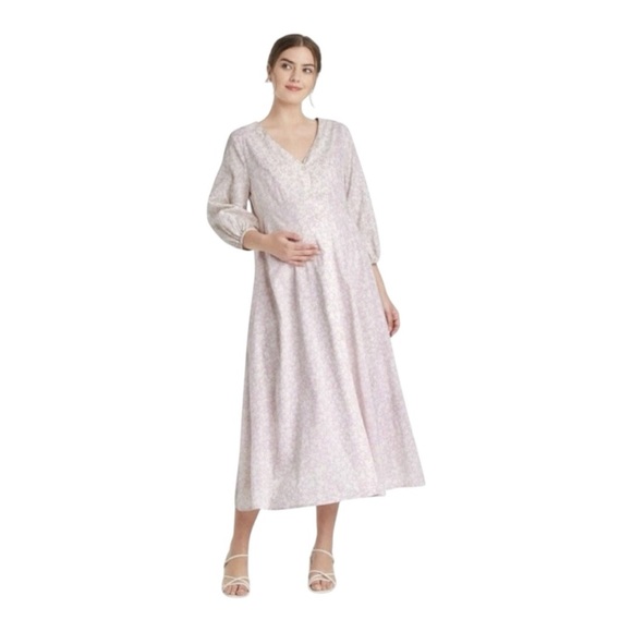 Elegant Cream Midi Dress - Picture 11 of 11